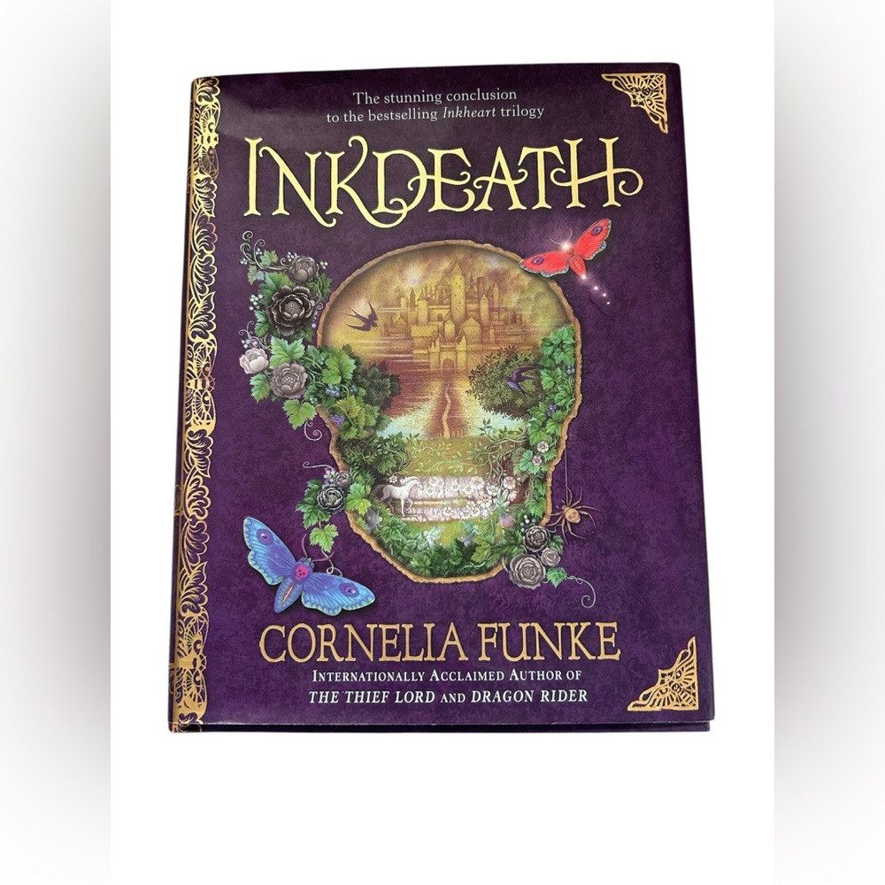 🎉2/$20 INKDEATH BY CORNELIA FUNKE HARDCOVER INKHEART TRILOGY BOOK THREE